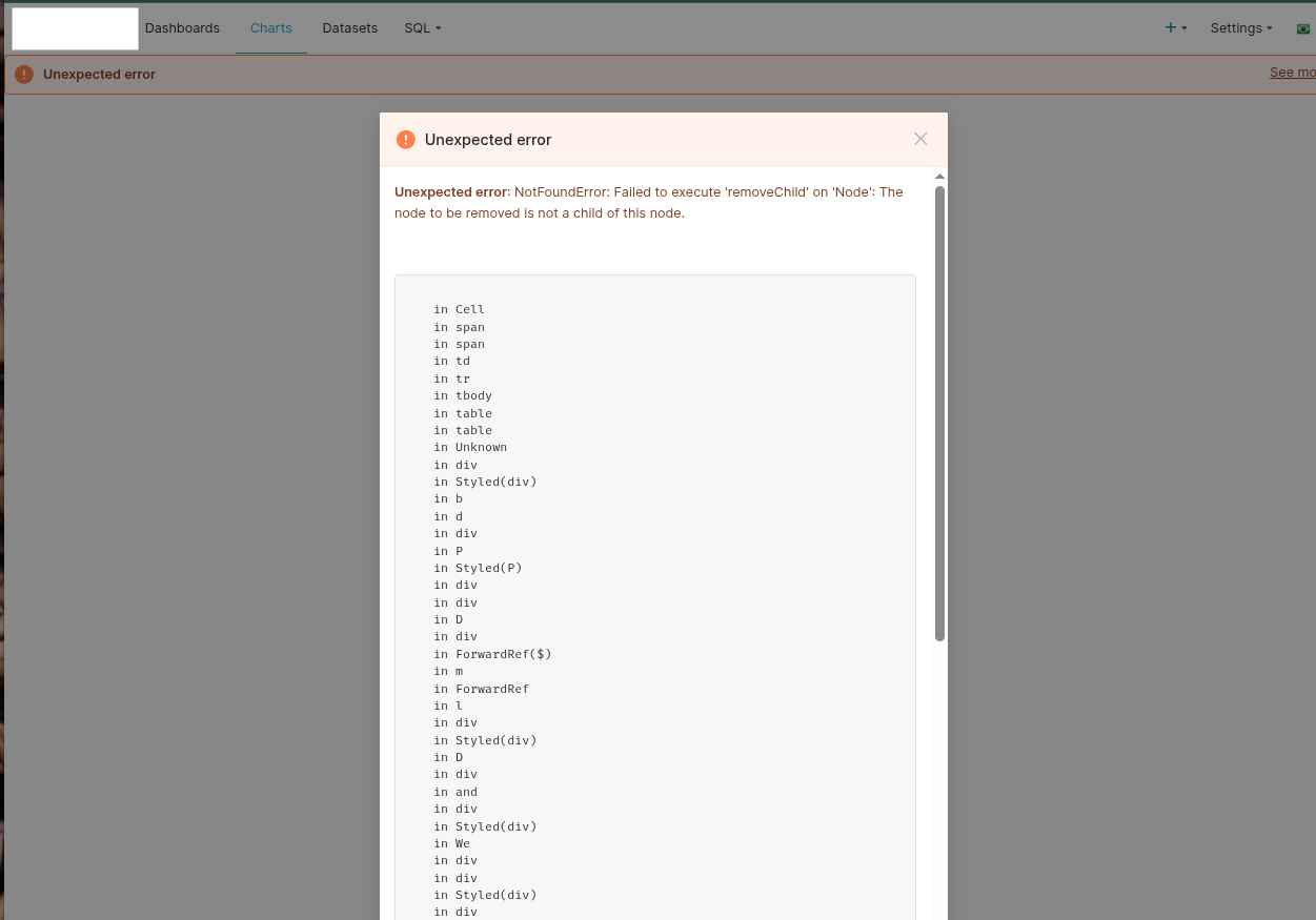 superset translation error
