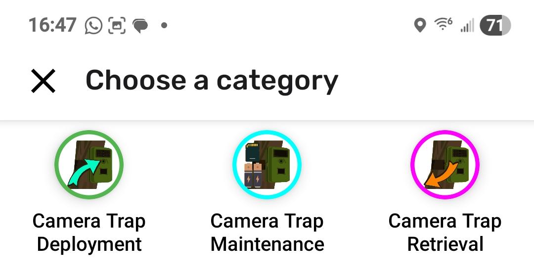 Camera Trap Deployment Category Set