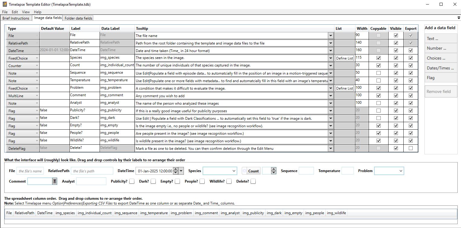 Creating a Timelapse Template