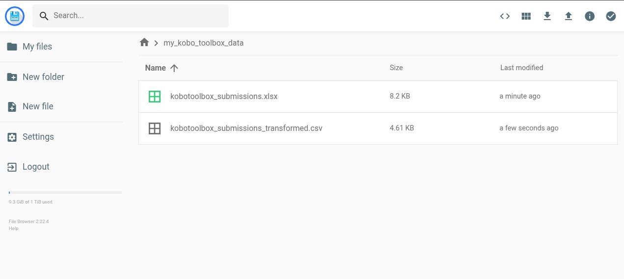 Find original and transformed files in Filebrowser